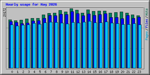 Hourly usage for May 2026
